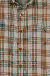 Leaves Print Boy's Casual Shirt